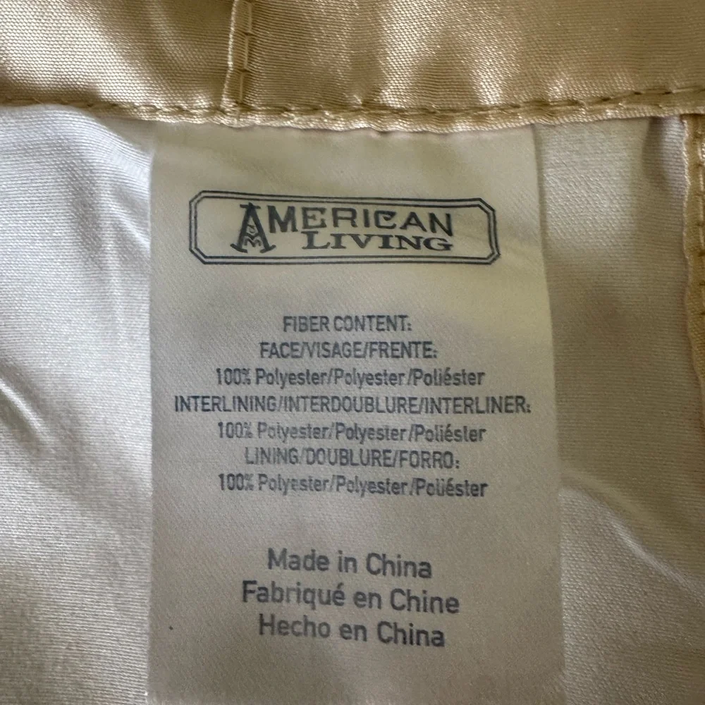 American Living Ivory Polyester Curtains, 54”x 82” 🦋